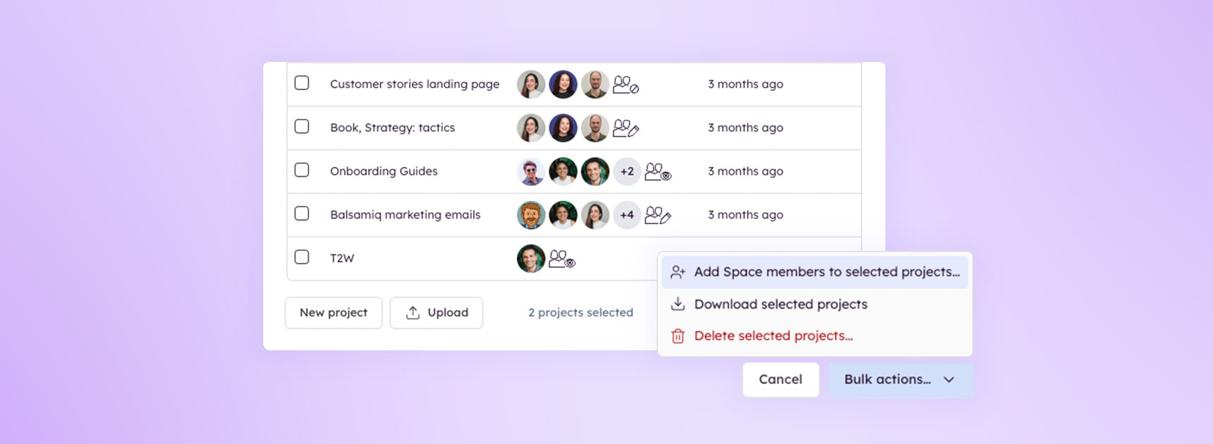 Balsamiq Bulk actions